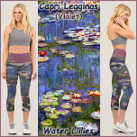 Leggings Capri GOUTTES DE STYLE CAPRI -Lillies d'eau" -Claude Mon<br><div class="desc">Une image de "Water Lillies" de Claude Monet est présentée sur ces Leggings colorés. Disponible en cinq tailles pour femmes (XS, S, M, L, XL). Voir la description "A propos de ce produit" ci-dessous pour des informations générales sur le dimensionnement et le produit, L'image couvre l'ensemble de la paire de...</div>