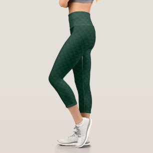 Leggings Capri Gouttes d'eau sur métal vert