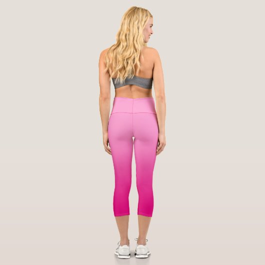 Leggings Capri Gradient rose et fuchsia (Verso)