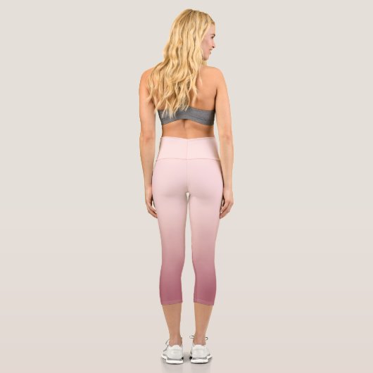 Leggings Capri Gradient rose pâle (Verso)