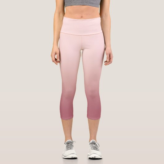 Leggings Capri Gradient rose pâle (Recto)