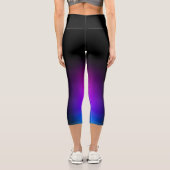 Leggings Capri Gradient violet noir (Verso)