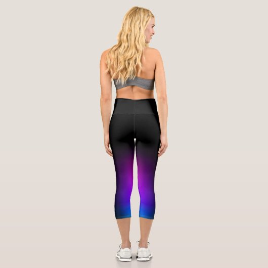Leggings Capri Gradient violet noir (Verso)
