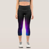 Leggings Capri Gradient violet noir (Recto)