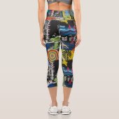 Leggings Capri Graffiti coloré Conception de légendes de Capri (Verso)