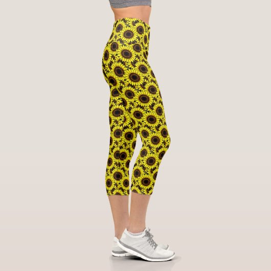 Leggings Capri Grand Tournesol Jaune Doré (Droite)