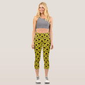 Leggings Capri Grand Tournesol Jaune Doré (Recto)