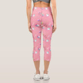 Leggings Capri Graphiques Rétro Fun Pink 1990 (Verso)