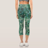 Leggings Capri Grass vert Feuille Fleurs Plantes Nature (Verso)