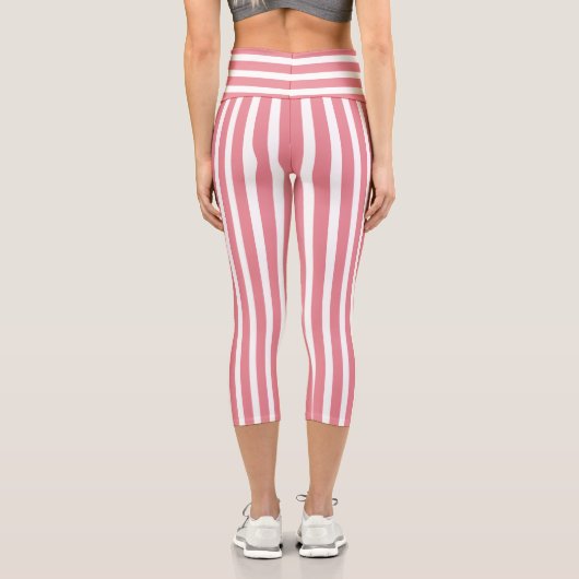 Leggings Capri Gratté rose (Verso)