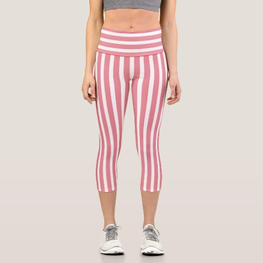 Leggings Capri Gratté rose (Recto)