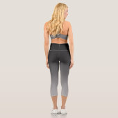 Leggings Capri Gray Disc Golf Yoga Pants (Verso)