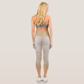 Leggings Capri Gray Orange rustique (Verso)