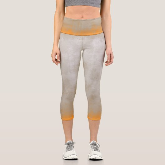 Leggings Capri Gray Orange rustique (Recto)
