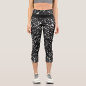 Leggings Capri Gray Wolf Faux conception capillaire (Recto)