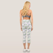 Leggings Capri Green Golf Icons Motif (Verso)