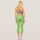 Leggings Capri Green LOVE Motif élégant Lime Green (Verso)