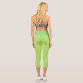 Leggings Capri Green Zig-Zag Capris (Verso)