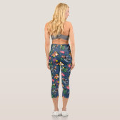 Leggings Capri Gremlins™ 80's Retrowave Pattern (Verso)