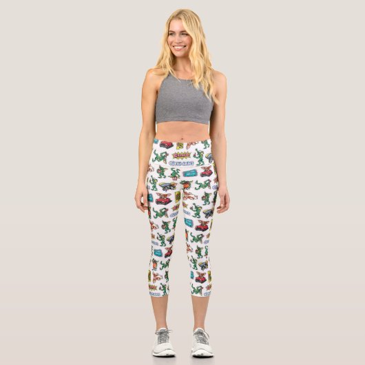 Leggings Capri Gremlins™ Sticker Fun Pattern (Recto)