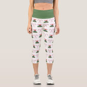 Leggings Capri Grenouille de Noël aux Sucres de canne (Recto)