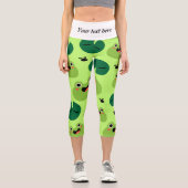 Leggings Capri Grenouille drôle (Recto)
