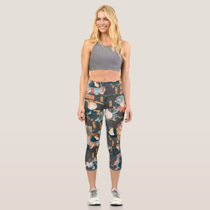 Leggings Capri Grenouille japonaise ukiyo-e Froggies