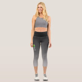 Leggings Capri Grey Love Disque Golf Yoga Pantalon (Recto)