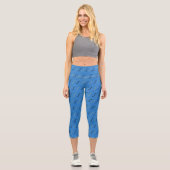 Leggings Capri Gribouillis de Bleu (Recto)