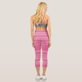 Leggings Capri Grilles complexes en rose (Verso)