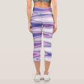 Leggings Capri gris bleu Fuchsia (Verso)