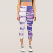 Leggings Capri gris bleu Fuchsia (Recto)