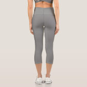 Leggings Capri Gris de cuisse (couleur solide) (Verso)
