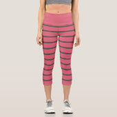 Leggings Capri Gris et rose (Recto)
