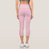 Leggings Capri Gris et rose abstrait (Verso)