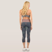 Leggings Capri Gris Rétro (Verso)