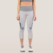 Leggings Capri Grouper - Conception abstraite - Découpe d'une pho (Recto)