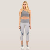 Leggings Capri Grouper - Conception abstraite - Découpe d'une pho (Recto)