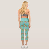 Leggings Capri Grue tropicale-Orange (Verso)