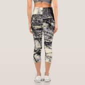 Leggings Capri Grunge abstrait (Verso)