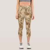 Leggings Capri Grunge Rustic Steampunk Horloge (2) (Recto)