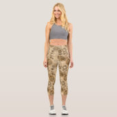 Leggings Capri Grunge Rustic Steampunk Horloge (2) (Recto)