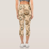 Leggings Capri Grunge Rustic Steampunk Horloge (6) (Verso)