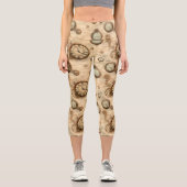 Leggings Capri Grunge Rustic Steampunk Horloge (6) (Recto)