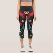 Leggings Capri Guerrier maasaï (Recto)