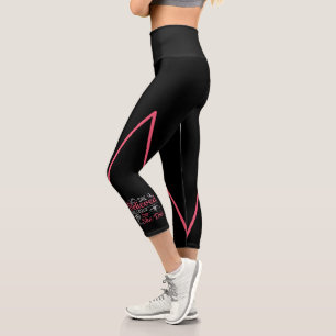 Leggings Capri Gymnastique féminine - Elle Croyait Qu'Elle Pourra
