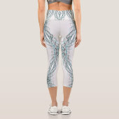 Leggings Capri gyroscope bleu (Verso)