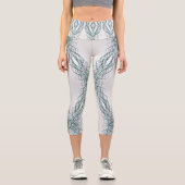 Leggings Capri gyroscope bleu (Recto)