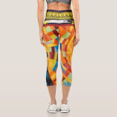 Leggings Capri Habillement Parfait : Style Simples, Confort Ultim (Verso)