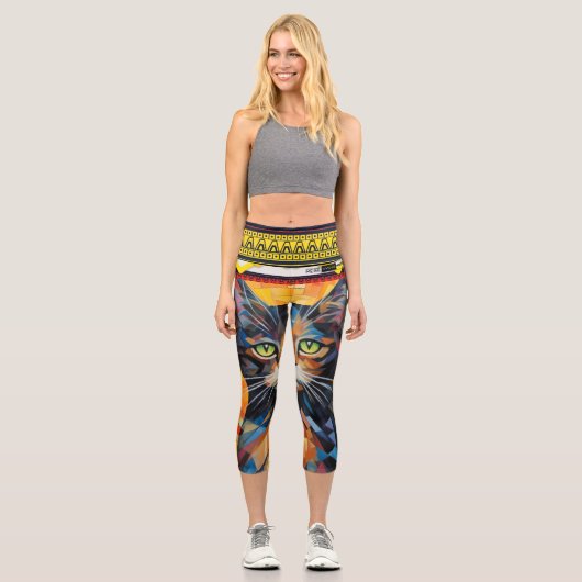 Leggings Capri Habillement Parfait : Style Simples, Confort Ultim (Recto)